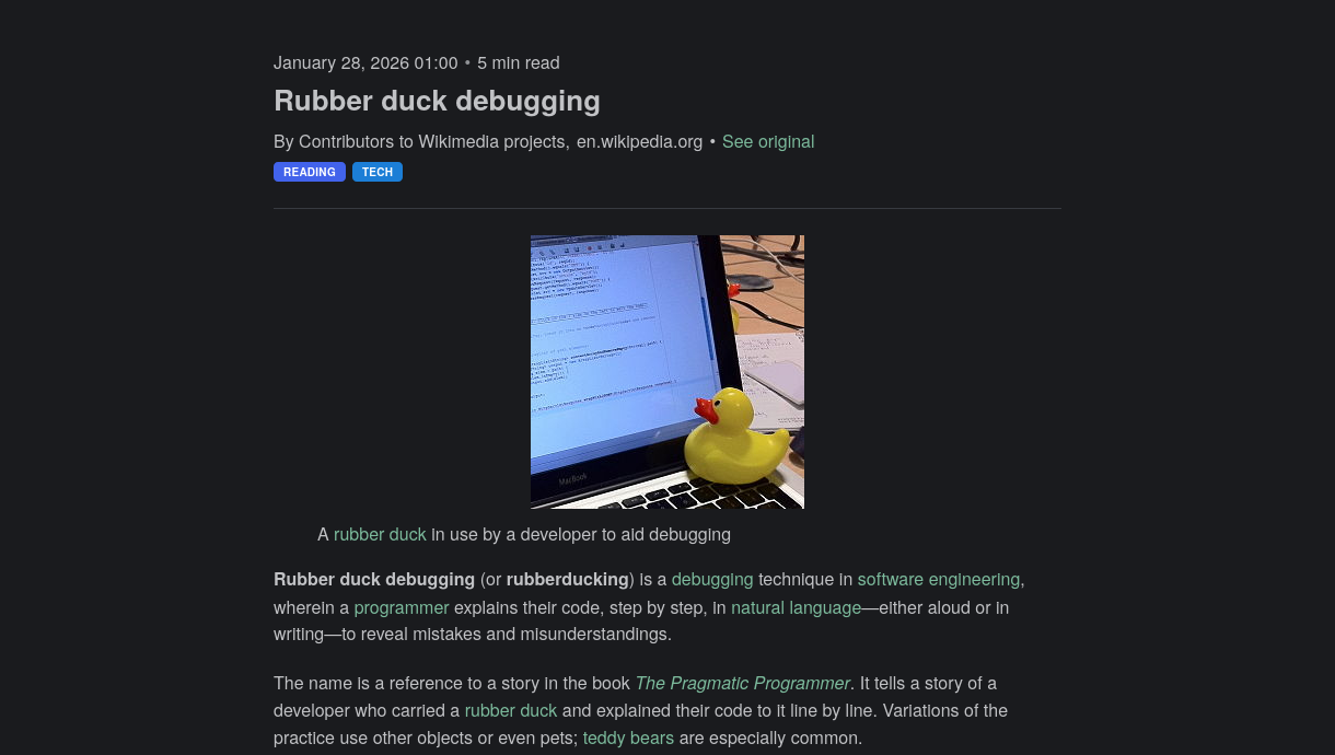 Distraction-free reading